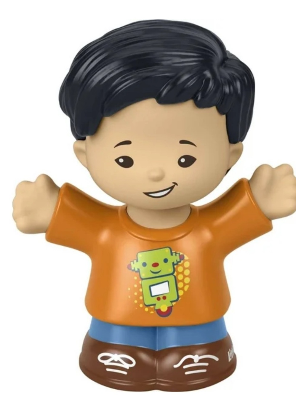Fisher-Price Little People Orange Robot T-Shirt Toddler Koby Figure Asian Boy